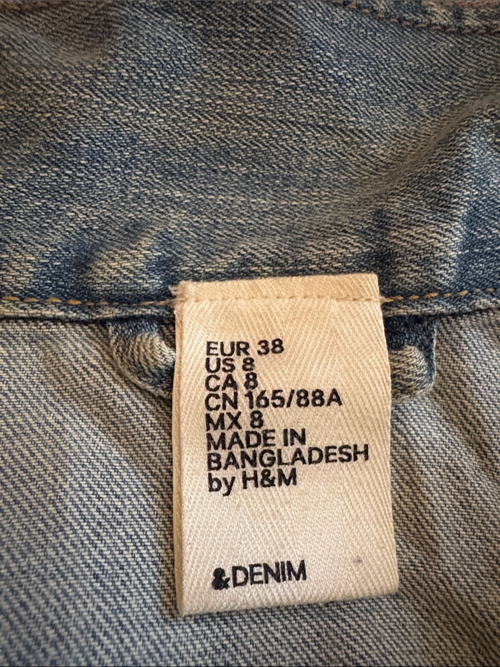 H&M Light Blue Denim Jean Jacket - Women's Button-Front - Picture 12 of 14
